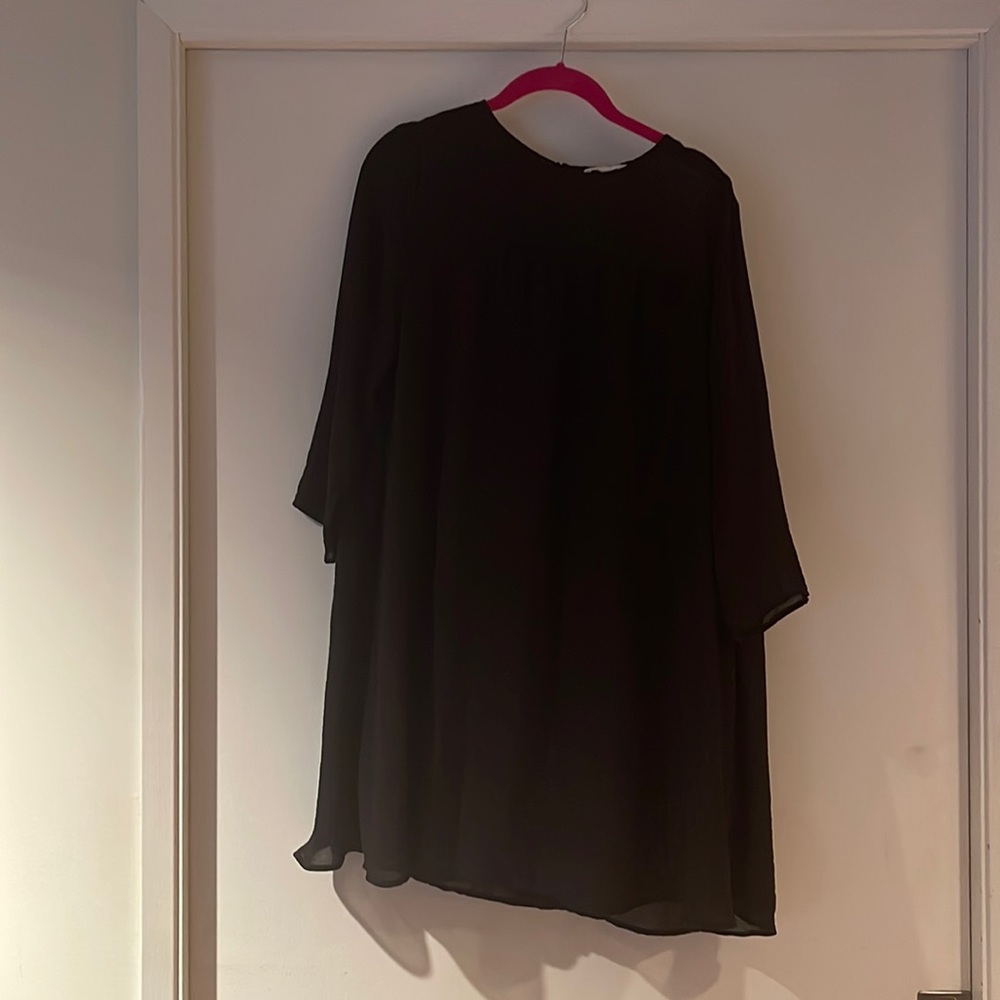 Black sheer dress